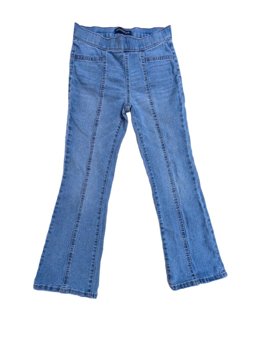Vanilla Star Girls flare jeans medium wash back pockets VGUC size 12